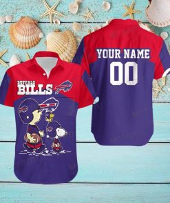 Buffalo Bills Hawaiian Shirt Woodstock Charlie Brown Snoopy Custom Buffalo Bills