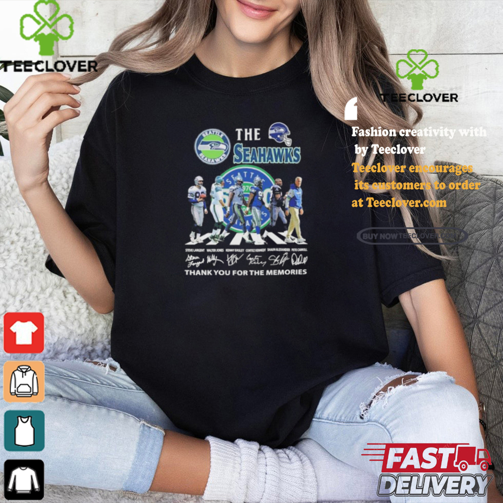 The Seattle Seahawks Abbey Road Thank You For The Memories Signatures Shirt The Seattle Seahawks Abbey Road Thank You For The Memories Signatures Shirt