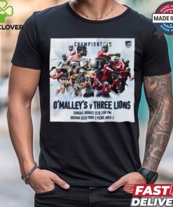 Official O’ Malley’s vs Three Lions 2024 Milwaukee Founders Cup Championship Brown Deer Park shirt