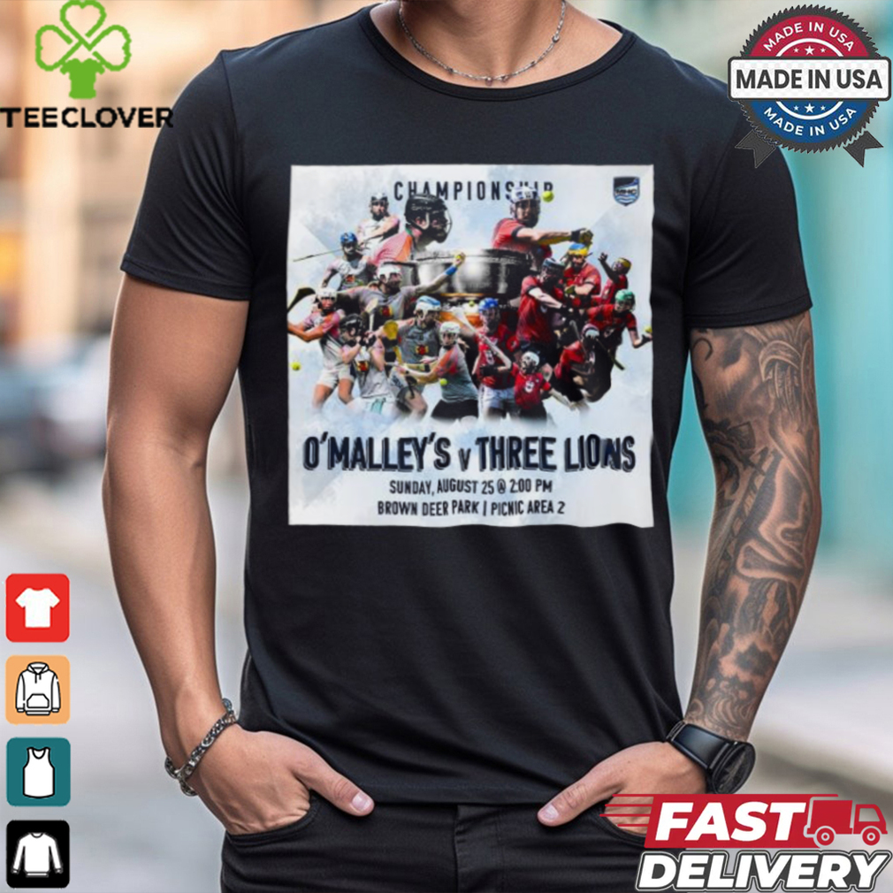 Official O’ Malley’s vs Three Lions 2024 Milwaukee Founders Cup Championship Brown Deer Park shirt Official O’ Malley’s vs Three Lions 2024 Milwaukee Founders Cup Championship Brown Deer Park shirt