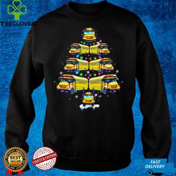 School Bus Christmas Tree Shirt