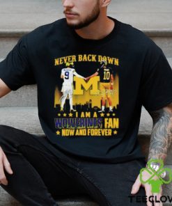 JJ McCarthy And Tom Brady Never Back Down I Am A Wolverines Fan Now And Forever T Shirt 2 JJ McCarthy And Tom Brady Never Back Down I Am A Wolverines Fan Now And Forever T Shirt