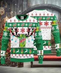 Mountain Dew Reindeer Ugly Christmas Sweater