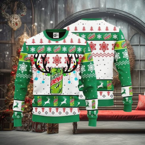 Mountain Dew Reindeer Ugly Christmas Sweater
