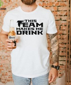 Atlanta Makes Me Drink Red Atlanta Falcons T Shirt