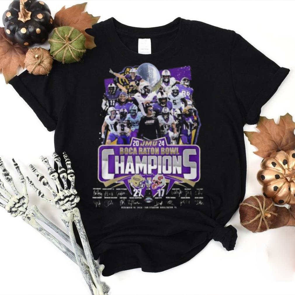 JMU 2024 Boca Raton Bowl Champions Limited 2D T Shirt JMU 2024 Boca Raton Bowl Champions Limited 2D T Shirt