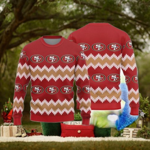 San Francisco 49ers Logo Knitted Pattern Ugly Christmas Sweater