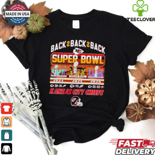 Chiefs Back 2 Back 2 Back Super Bowl LIX shirt