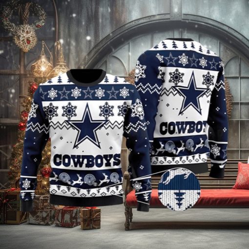 Dallas Cowboys American NFL Ugly Christmas Sweater 3D Printed Men And Women Holiday Gift