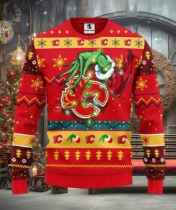 Calgary Flames Grinch Christmas Ugly Sweater