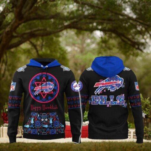 Buffalo Bills Happy Hanukkah Holiday 2024 Hoodie