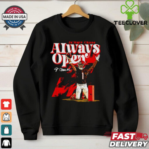 Ja’Marr Chase Cincinnati Bengals always open signature shirt