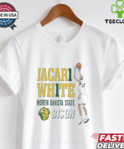 Jacari White 11 North Dakota State Bison cartoon shirt