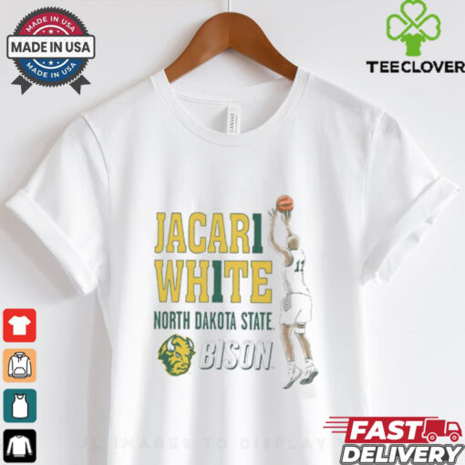Jacari White 11 North Dakota State Bison cartoon shirt