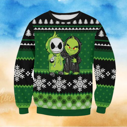 Jack And Grinch For Christmas Gifts Ugly Christmas Holiday Sweater