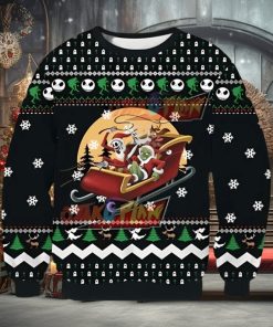 Jack And Grinch Knitting Ugly Christmas Sweater Xmas 3D Printed Christmas Sweater Gift
