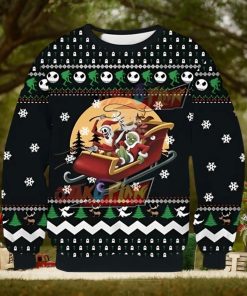 Jack And Grinch Knitting Ugly Christmas Sweater Xmas 3D Printed Christmas Sweater Gift 1 Jack And Grinch Knitting Ugly Christmas Sweater Xmas 3D Printed Christmas Sweater Gift