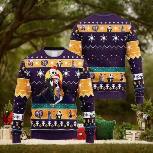 Jack And Sally In Love Nightmare Before Christmas Ugly Sweater