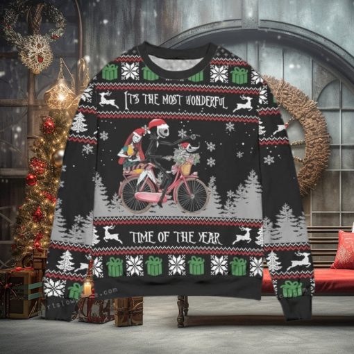 Jack And Sally The Most Wonderful Time Of The Year Ugly Christmas Sweater