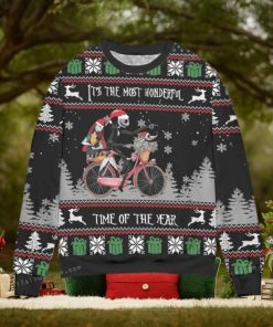Jack And Sally The Most Wonderful Time Of The Year Ugly Christmas Sweater