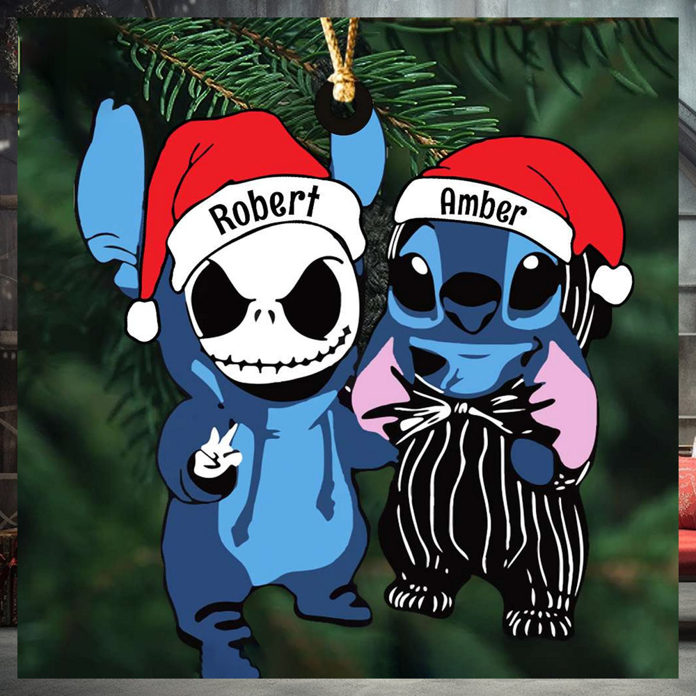 Jack And Stitch Christmas Gifts Ornament Jack And Stitch Christmas Gifts Ornament