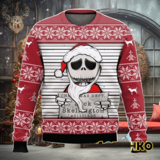 Jack Christmas Dept Skellington Nightmare Before Christmas Ugly Sweater