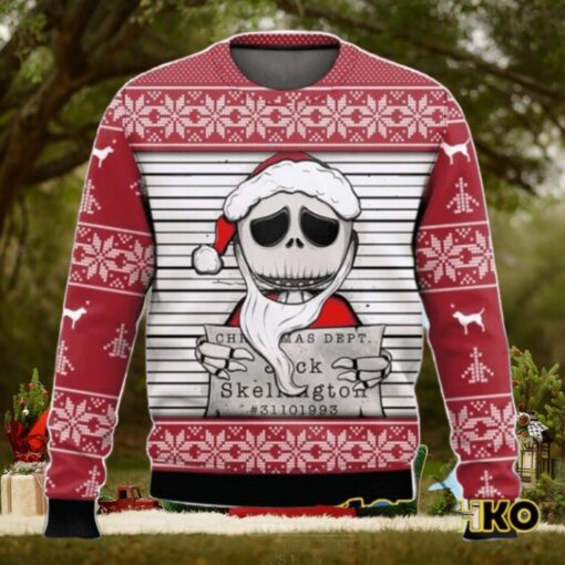 Jack Christmas Dept Skellington Nightmare Before Christmas Ugly Sweater