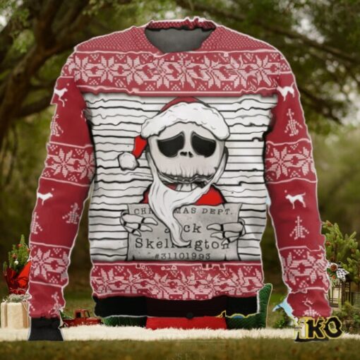 Jack Christmas Dept Skellington Nightmare Before Christmas Ugly Sweater