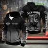 NFL Carolina Panthers Black Blue Skull Pullover Hoodie
