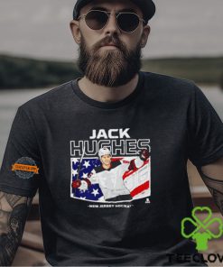 Jack Hughes New Jersey Devils American flag shirt