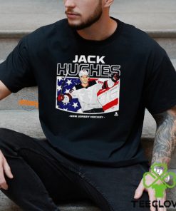 Jack Hughes New Jersey Devils American flag shirt