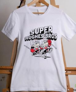Jack Hughes and Luke Hughes Super Hughes Bros hockey players funny shirt