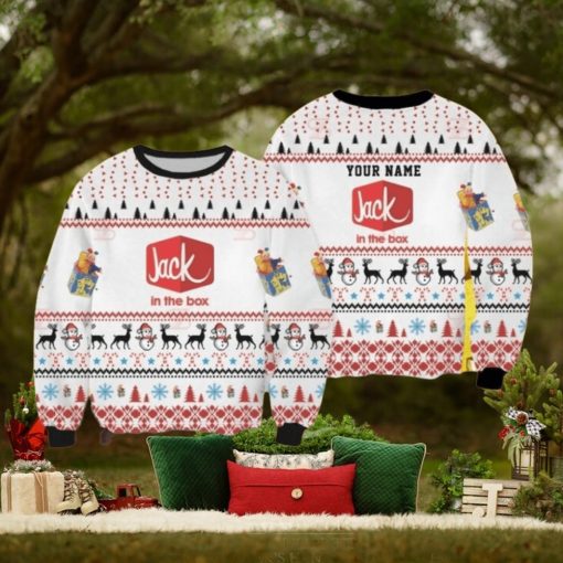 Jack In The Box Custom Christmas Ugly Sweater Christmas Gift For Men And Women