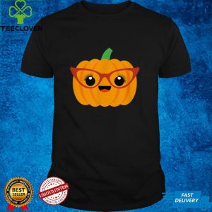 Jack O Lantern Pumpkin Shirt with Glasses Halloween Shirt T Shirt