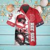 Pattern Logo Boston Red Sox Hawaiian Shirt, MLB Hawaiian Shirt