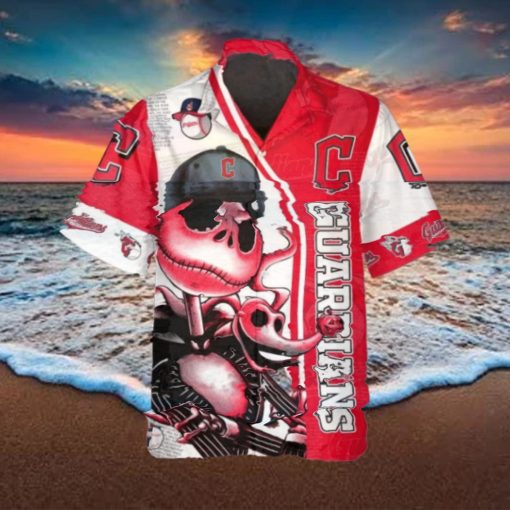 Jack Skeleton Cleveland Guardians Hawaiian Shirt, Cleveland Guardians Aloha Shirt, MLB Hawaiian Shirt