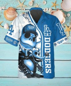 Jack Skeleton Los Angeles Dodgers Hawaiian Shirt, Dodgers Aloha Shirt, MLB Hawaiian Shirt