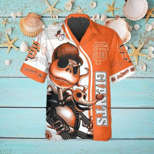 Jack Skeleton San Francisco Giants Hawaiian Shirt, SF Giants Aloha Shirt, MLB Hawaiian Shirt