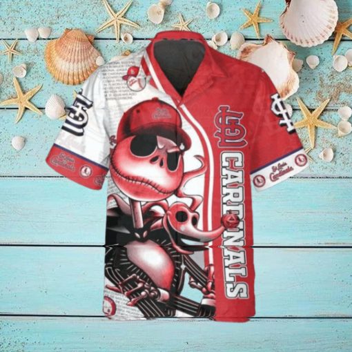 Jack Skeleton St. Louis Cardinals Hawaiian Shirt, St. Louis Cardinals Aloha Shirt, MLB Hawaiian Shirt