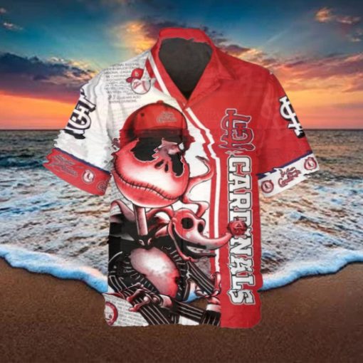 Jack Skeleton St. Louis Cardinals Hawaiian Shirt, St. Louis Cardinals Aloha Shirt, MLB Hawaiian Shirt