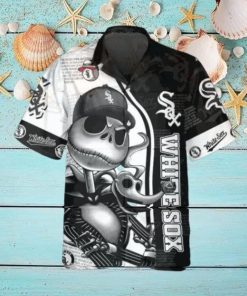 Jack Skeleton White Sox Hawaiian Shirt, White Sox Aloha Shirt, MLB Hawaiian Shirt