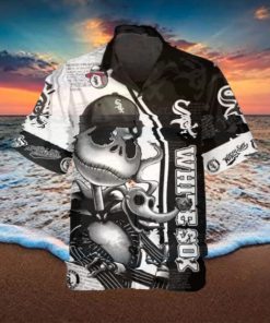 Jack Skeleton White Sox Hawaiian Shirt, White Sox Aloha Shirt, MLB Hawaiian Shirt