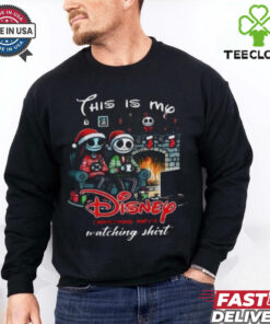 Jack Skellington And Sally This Is My Disney Christmas Movie Watching Christmas T shirt