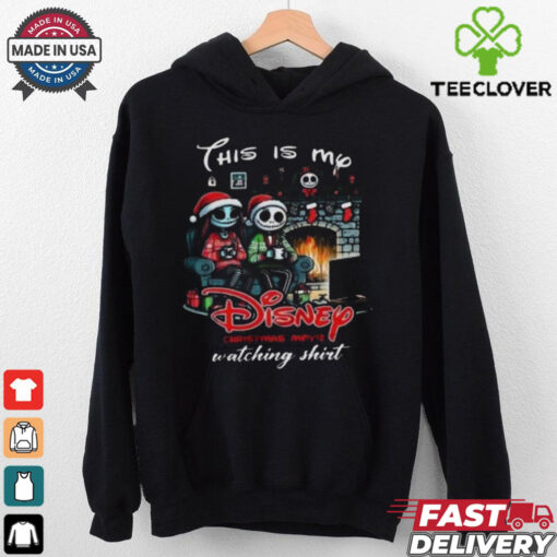 Jack Skellington And Sally This Is My Disney Christmas Movie Watching Christmas T shirt