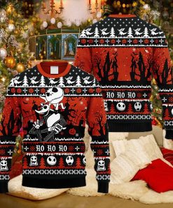 Jack Skellington And Zero Nightmare Before Christmas Ugly Sweater