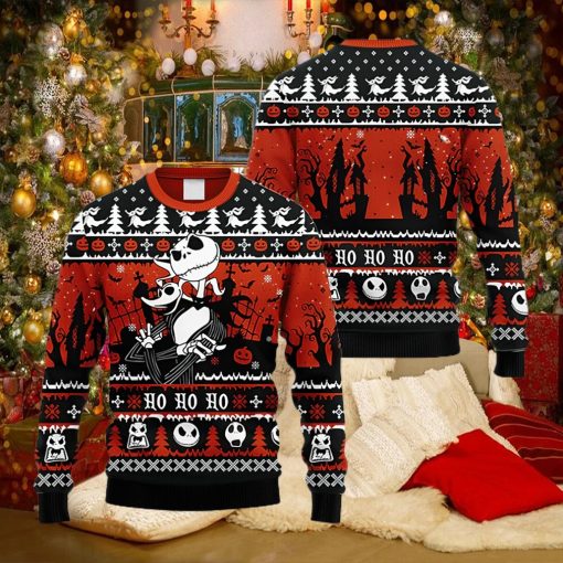 Jack Skellington And Zero Nightmare Before Christmas Ugly Sweater