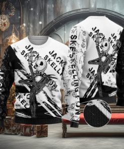 Jack Skellington Christmas Wassail Knitted AOP Sweater For Thanksgiving