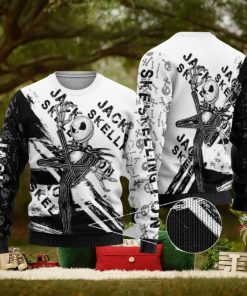 Jack Skellington Christmas Wassail Knitted AOP Sweater For Thanksgiving