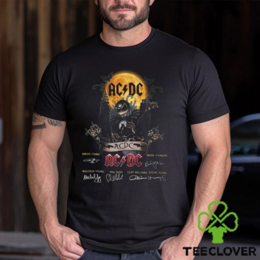 Jack Skellington Collab AC DC Signature Halloween T Shirt