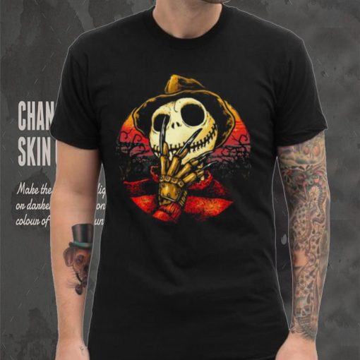 Jack Skellington Freddy Krueger Nightmare Before Christmas T Shirt